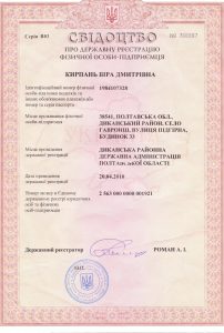 Свідоцтво про державну реєстрацію